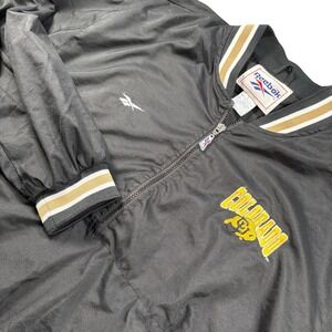 VTG Reebok Colorado‎ Buffaloes NCAA Windbreaker Jacket Black L